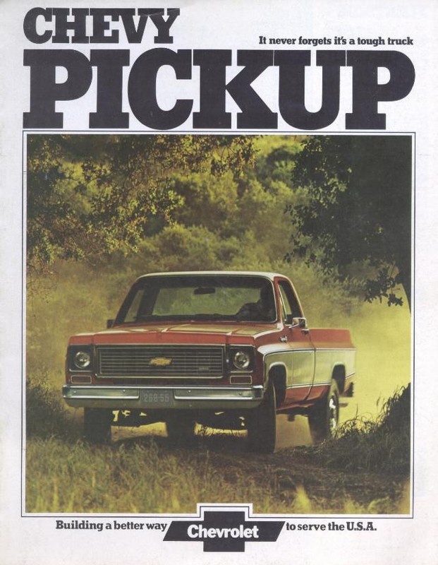 1974 Chevrolet Pickups Brochure Page 1